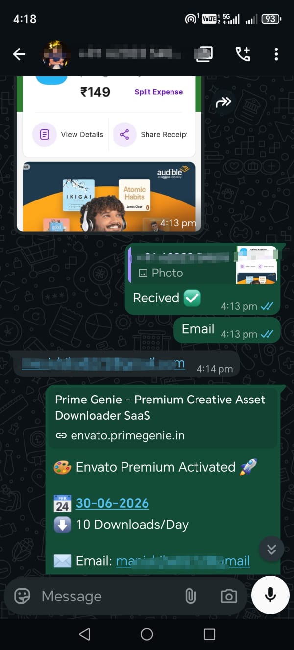 Prime Genie Group Buy designer tools subscription customer activation proof screenshot 58